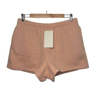 NWT Fabletics Go-To High-Waisted Slim Sweatshort Woman's Size XL -Oak